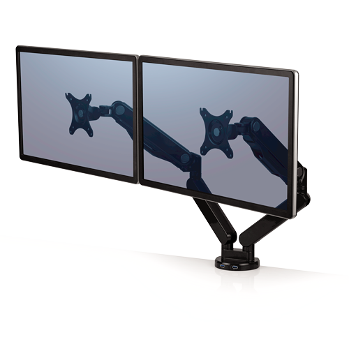 Fellowes EPPA Dual Monitor Arms (BLACK)