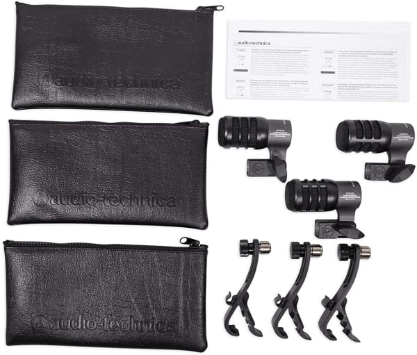 Audio-Technica ATM230PK Three Pieces Pack Drum Microphones Audio-Technica ATM230PK Three Pieces Pack Drum Microphones