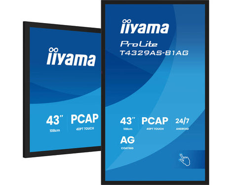 43" All-in-One PCAP Interactive Display for Smart Collaboration Spaces – ProLite T4329AS-B1AG