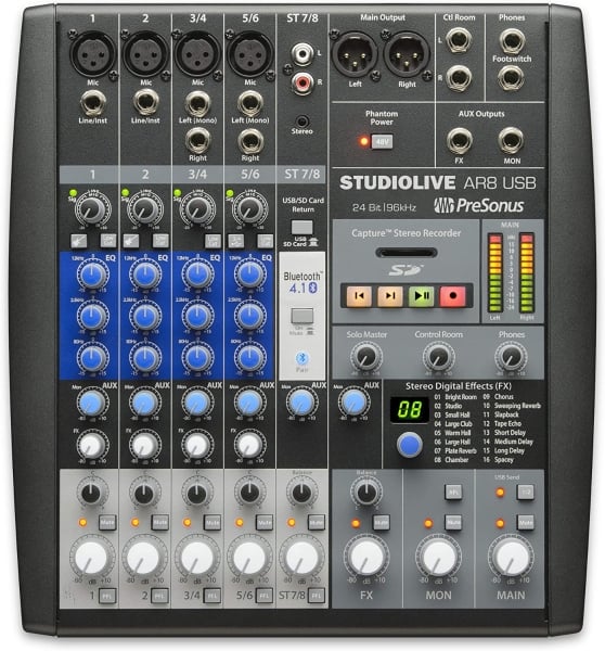 Presonus SLMAR 8C UK 8-Channel Analog Mixer