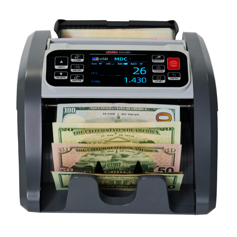 DoCash 3050 MIX Rear-Loading Banknote Counter, SKU DoCash 3050 MIX – Professional Currency Counter for Banks & Offices