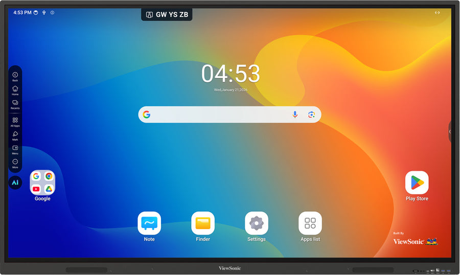 ViewSonic ViewBoard 75-inch 4K Interactive Flat Panel – IN7505-C