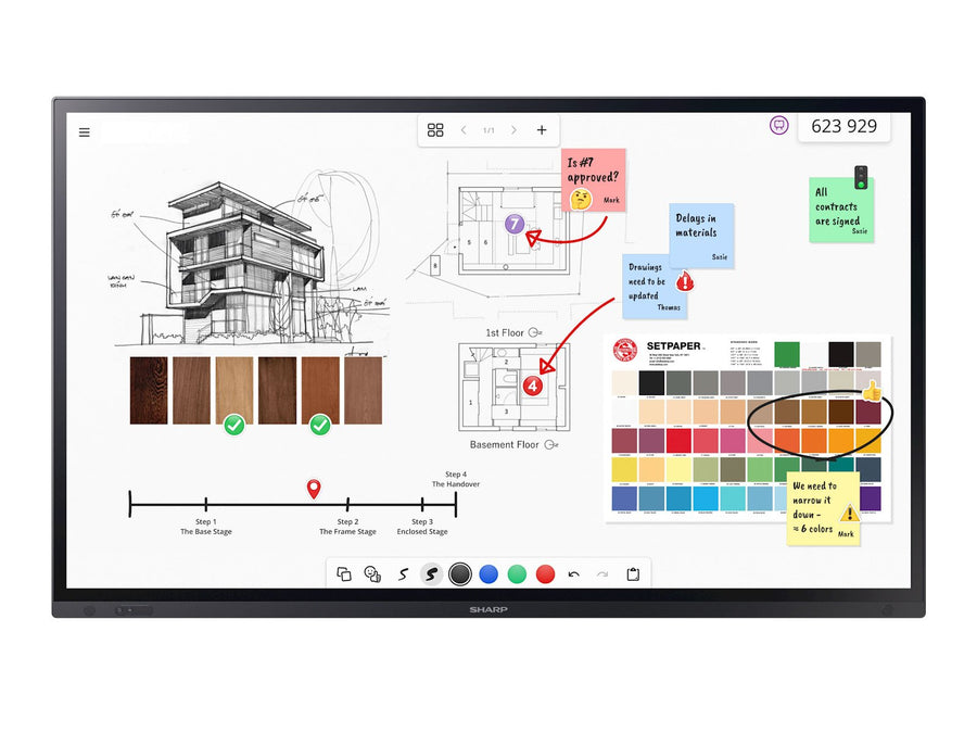 Sharp LA Series 86-inch 4K Interactive Flat Panel – PN-LA862