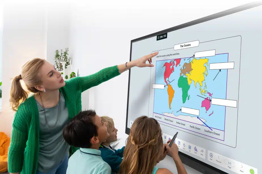 OneScreen TL7 75" 4K Interactive Flat Panel for Education & Corporate