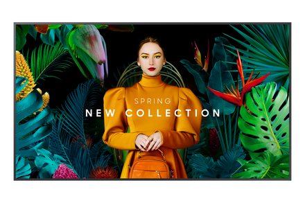 Samsung QM75C 75" UHD 4K Commercial Signage Display for Business
