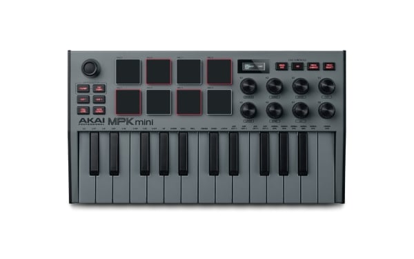AKAI Professional MPK Mini MK3 Compact Keyboard & Pad Controller - Grey AKAI Professional MPK Mini MK3 Compact Keyboard & Pad Controller - Grey