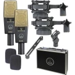 AKG C414 XLII ST Multi Pattern Condenser Microphone Matched Pair Stereo Set AKG C414 XLII ST Multi Pattern Condenser Microphone Matched Pair Stereo Set