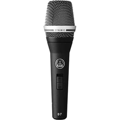AKG D7 S Reference Handheld Dynamic Vocal Microphone with On/Off Switch AKG D7 S Reference Handheld Dynamic Vocal Microphone with On/Off Switch