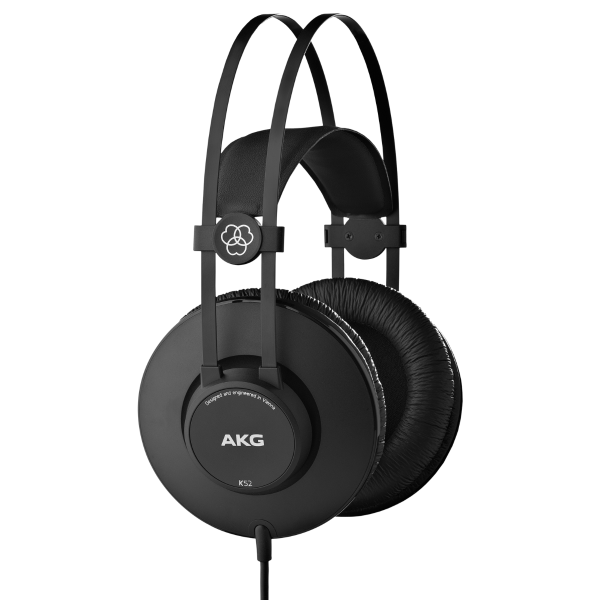 AKG K52 Over Ear Closed Back Lightweight Professional Quality Studio Headphones AKG K52 Over Ear Closed Back Lightweight Professional Quality Studio Headphones