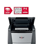 Rexel Optimum Auto+225X 225 Sheet 80 gsm P-4 Jam-Free Auto Reverse Function Cross Cut Shredder Rexel Optimum Auto+225X 225 Sheet 80 gsm P-4 Jam-Free Auto Reverse Function Cross Cut Shredder