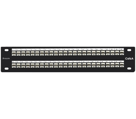 Avalon Cat.6A 48 Ports Shielded Patch Panel