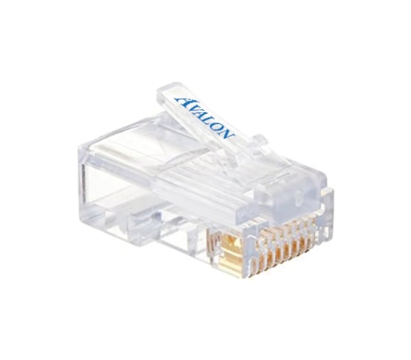 Avalon Cat6 Unshielded - RJ45 Connectors_Pack of 100 Avalon Cat6 Unshielded - RJ45 Connectors_Pack of 100