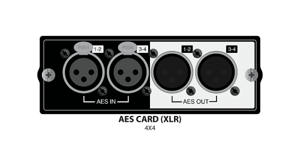 Soundcraft AES-EBU 4 In 4 Out XLR Card for Si Console Expansion Slot Soundcraft AES-EBU 4 In 4 Out XLR Card for Si Console Expansion Slot