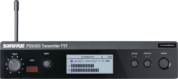 Shure P3TUK=-K3E PSM300 WIRELESS TRANSMITTER Shure P3TUK=-K3E PSM300 WIRELESS TRANSMITTER