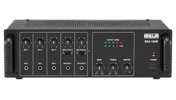 Ahuja SSA100M 5-Microphone 2-Aux Input Amplifier