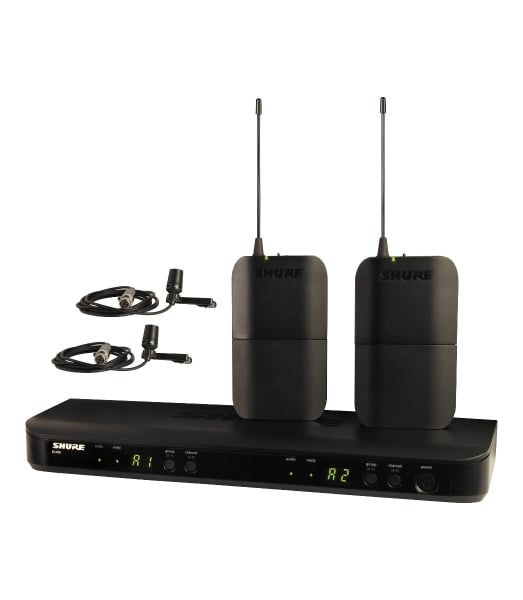 SHURE - BLX188UK/CVLX-K14 BLX188 Combo Dual System With 2X CVL Lavlier Microphone SHURE - BLX188UK/CVLX-K14 BLX188 Combo Dual System With 2X CVL Lavlier Microphone