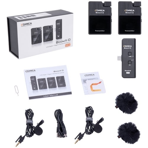 Comica Audio BoomX-D UC2 Ultracompact Digital Wireless Microphone System Comica Audio BoomX-D UC2 Ultracompact Digital Wireless Microphone System