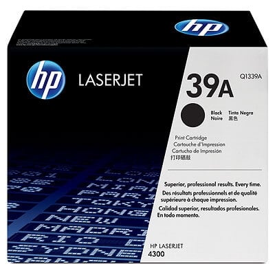 HP 39A Black Original LaserJet Toner Cartridge Q1339A