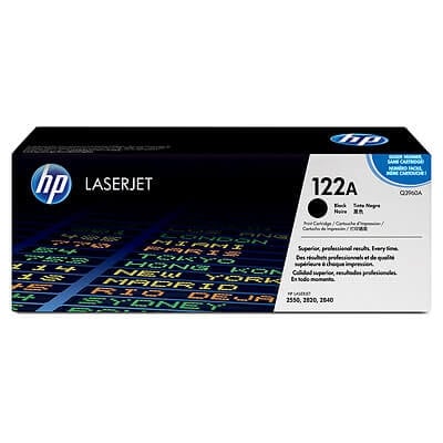 HP 122A Black Original LaserJet Toner Cartridge Q3960A
