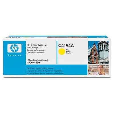 HP Color LaserJet C4194A Yellow Original Toner Cartridge HP Color LaserJet C4194A Yellow Original Toner Cartridge