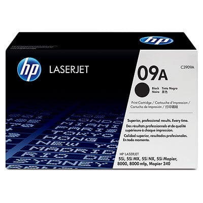 HP 09A Black Original LaserJet Toner Cartridge C3909A HP 09A Black Original LaserJet Toner Cartridge C3909A