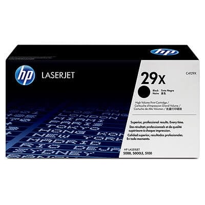 HP 29X Black Original LaserJet Toner Cartridge C4129X HP 29X Black Original LaserJet Toner Cartridge C4129X