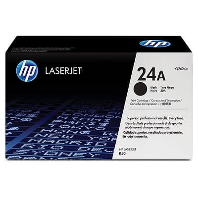 HP 24A Black Original LaserJet Toner Cartridge Q2624A HP 24A Black Original LaserJet Toner Cartridge Q2624A