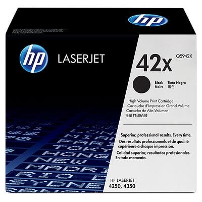 HP 42X Black Original LaserJet Toner Cartridge Q5942X HP 42X Black Original LaserJet Toner Cartridge Q5942X