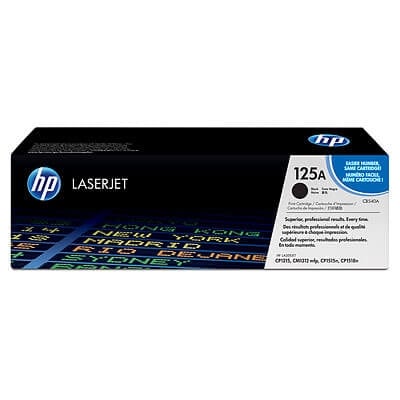HP 125A Black Original LaserJet Toner Cartridge CB540A HP 125A Black Original LaserJet Toner Cartridge CB540A
