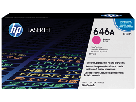 HP 646A Magenta Original LaserJet Toner Cartridge CF033A HP 646A Magenta Original LaserJet Toner Cartridge CF033A