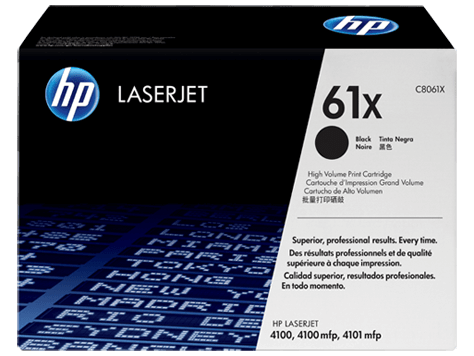 HP 61X Black Original LaserJet Toner Cartridge C8061X HP 61X Black Original LaserJet Toner Cartridge C8061X
