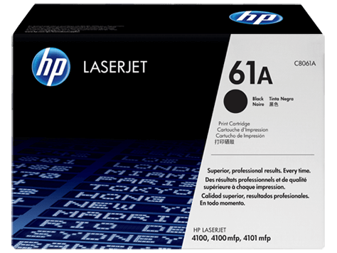 HP 61A Black Original LaserJet Toner Cartridge C8061A HP 61A Black Original LaserJet Toner Cartridge C8061A