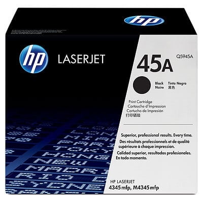 HP 45A Black Original LaserJet Toner Cartridge Q5945A HP 45A Black Original LaserJet Toner Cartridge Q5945A