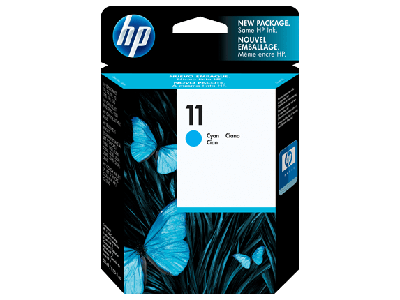 HP 11 Cyan Original Ink Cartridge C4836 HP 11 Cyan Original Ink Cartridge C4836