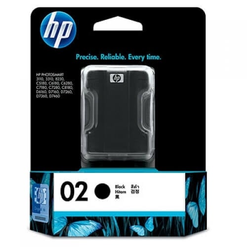 HP 02 Black Original Printhead Cartridge C8721