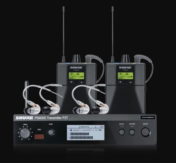 Shure P3TUKRA215TWP-K3E PSM300 Twin Pack Pro with SE215 Shure P3TUKRA215TWP-K3E PSM300 Twin Pack Pro with SE215