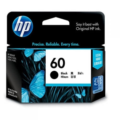 HP 60 Black Original Ink Cartridge CC640WA HP 60 Black Original Ink Cartridge CC640WA