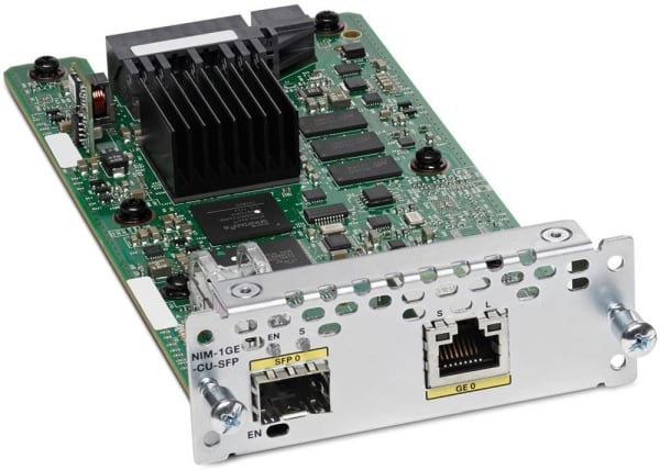 Cisco NIM-2GE-CU-SFP 2-Port Gigabit Ethernet WAN NIM Module Cisco NIM-2GE-CU-SFP 2-Port Gigabit Ethernet WAN NIM Module