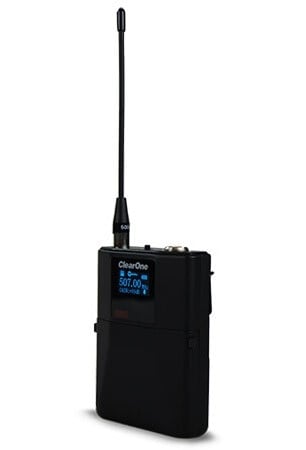 ClearOne Dialog Aero Tx Beltpack 608 MHz Wireless Transmitter ClearOne Dialog Aero Tx Beltpack 608 MHz Wireless Transmitter