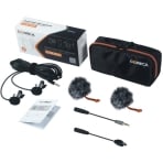 Comica Audio CVM-D02 Dual Omnidirectional Lavalier Microphones Red 2.5m Comica Audio CVM-D02 Dual Omnidirectional Lavalier Microphones Red 2.5m