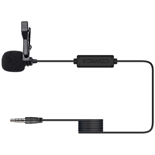 Comica Audio CVM-V01SP Omnidirectional 3.5mm TRRS Lavalier Microphone - 2.5m Cable Comica Audio CVM-V01SP Omnidirectional 3.5mm TRRS Lavalier Microphone - 2.5m Cable