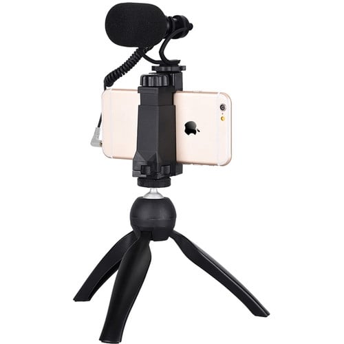 Comica Audio CVM-VM10-K2 Camera-Mount Shotgun Microphone with Tripod for Smartphones Comica Audio CVM-VM10-K2 Camera-Mount Shotgun Microphone with Tripod for Smartphones