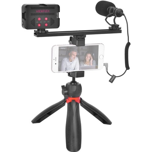 Comica Audio VM10-K5 Multifunctional Smartphone Video Kit with Shotgun Microphone and LED Light Comica Audio VM10-K5 Multifunctional Smartphone Video Kit with Shotgun Microphone and LED Light