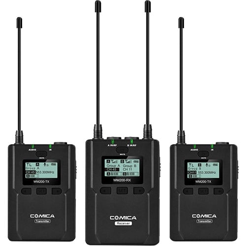 Comica Audio CVM-WM200A Wireless Omni Lavalier Microphone System