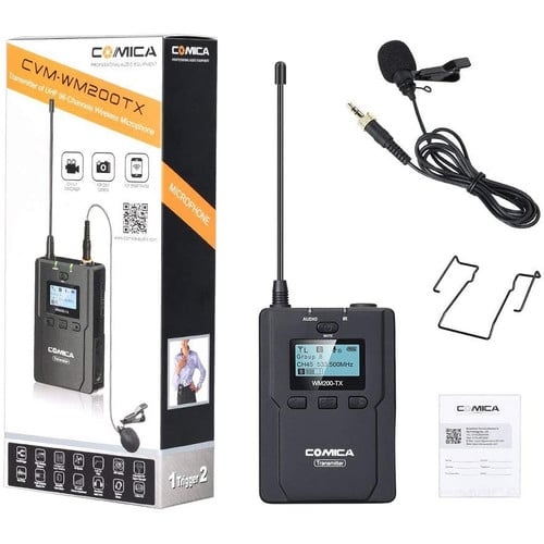 Comica Audio CVM-WM200TX Wireless Bodypack Transmitter with Microphone Comica Audio CVM-WM200TX Wireless Bodypack Transmitter with Microphone