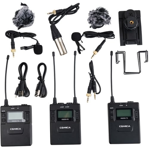 Comica Audio CVM-WM300A Wireless Microphone System with Rechargeable Batteries Comica Audio CVM-WM300A Wireless Microphone System with Rechargeable Batteries
