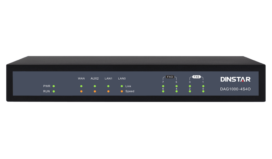 Dinstar DAG1000-4S4O Hybrid VoIP Gateway