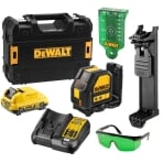 DEWALT DCE088D1G-GB 10.8V 35M Green Beam Cross Line Laser DEWALT DCE088D1G-GB 10.8V 35M Green Beam Cross Line Laser