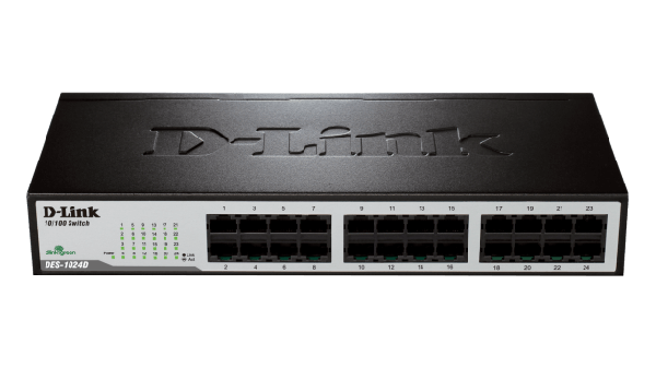 D-Link DES-1024D 24-Port Fast Ethernet Unmanaged Desktop/Rackmount Network Switch D-Link DES-1024D 24-Port Fast Ethernet Unmanaged Desktop/Rackmount Network Switch