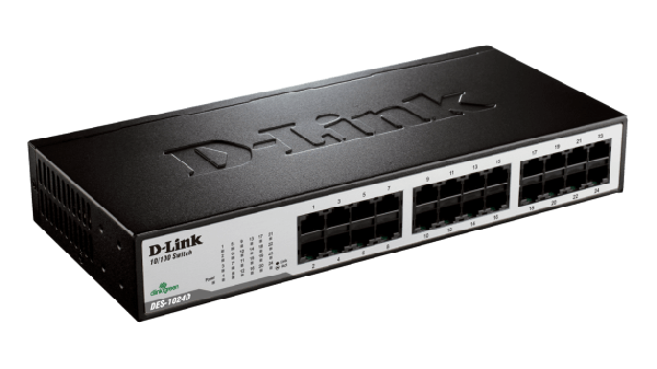 D-Link DES-1024D 24-Port Fast Ethernet Unmanaged Desktop/Rackmount Network Switch D-Link DES-1024D 24-Port Fast Ethernet Unmanaged Desktop/Rackmount Network Switch